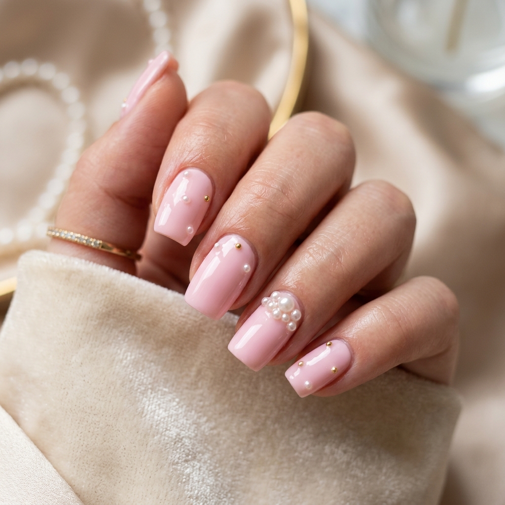 Pink Pearl Light Pink Nails Ideas