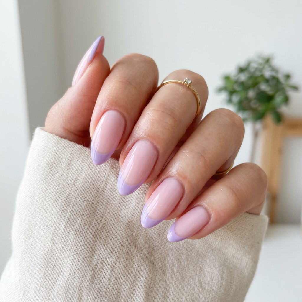 30 Purple French Tip Nails Ideas You'll Want to Save Now 4 Lilac French Tip Nails Ideas