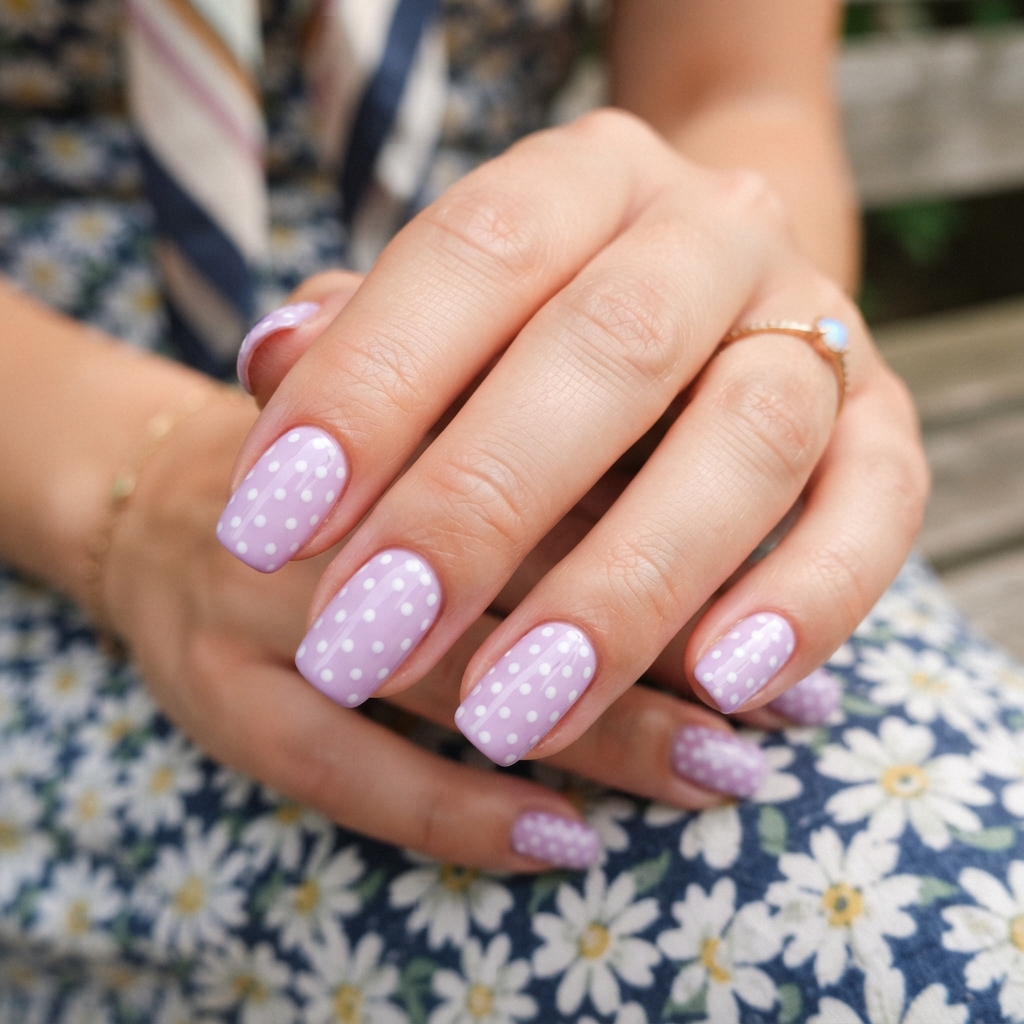 30 Pastel Spring Nails Ideas You'll Want to Pin Now 12 Pastel Polka Dot Nail Ideas