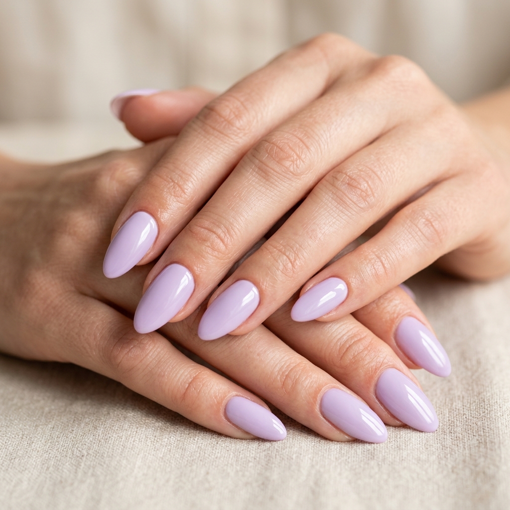 30 Pastel Nails Ideas 2 Soft Lilac Pastel Nails Idea