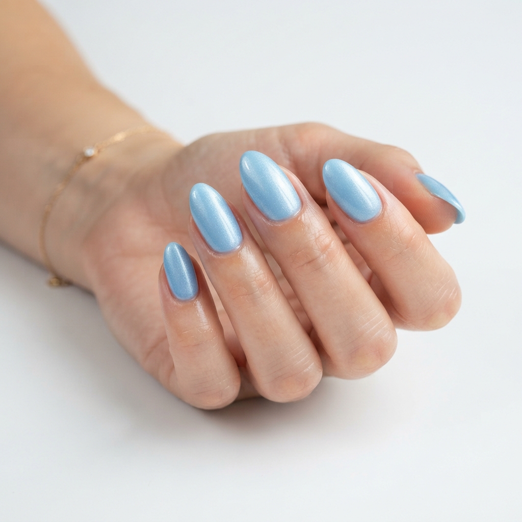 30 Winter Wonderland Nails Ideas You'll Want to Save 2 Icy Blue Nail Ideas