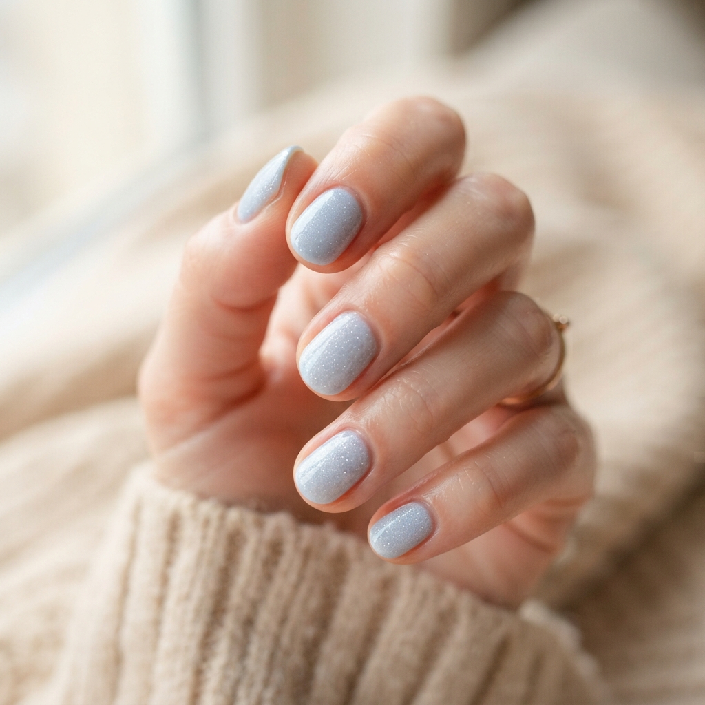 30 Winter Wonderland Nails Ideas You'll Want to Save 19 Diamond Dust Nail Ideas