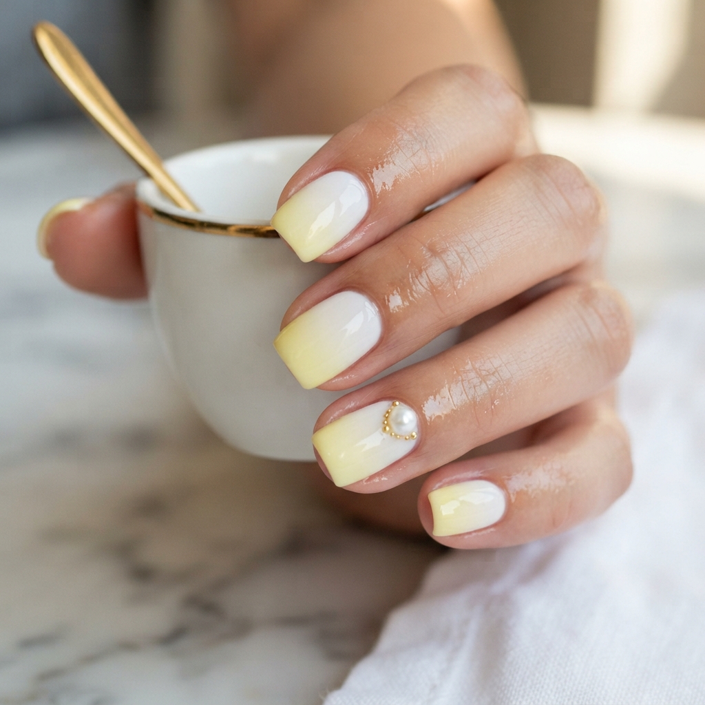30 Pastel Spring Nails Ideas You'll Want to Pin Now 6 Pastel Yellow Daisy Nail Ideas