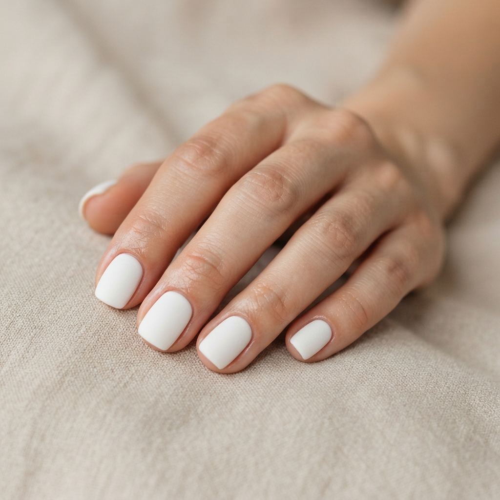 30 Winter Wonderland Nails Ideas You'll Want to Save 18 Matte White Winter Nail Ideas