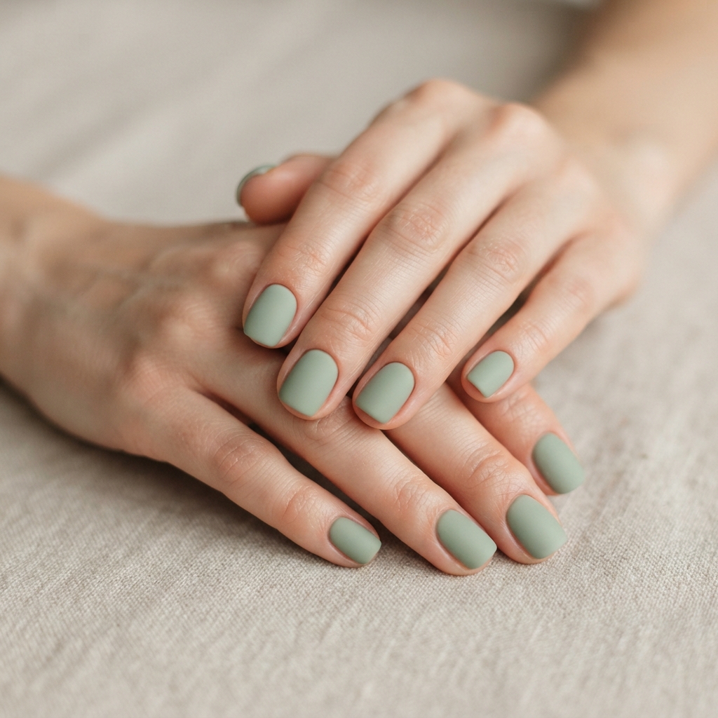 30 Pastel Spring Nails Ideas You'll Want to Pin Now 11 Sage Green Minimalist Nail Ideas