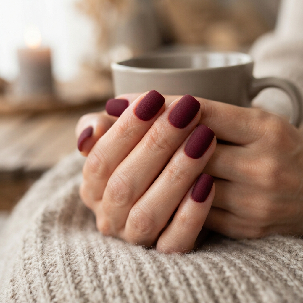 December Nails: 30 Creative Ideas to Try This Holiday Season 9 Matte Winter Nail Ideas