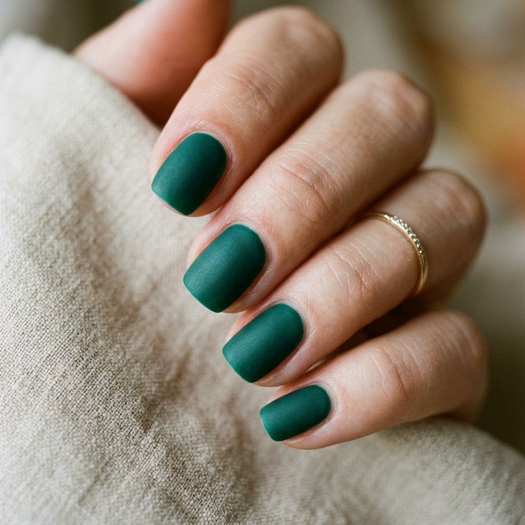 Short Acrylic Nails Round Up: 30 Stylish Looks for Every Nail Shape 11 Matte Finish Short Acrylic Nails