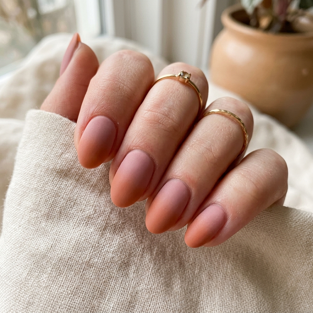 30 Pink and Orange Nails Ideas 19 Matte Pink and Orange Nails Ideas