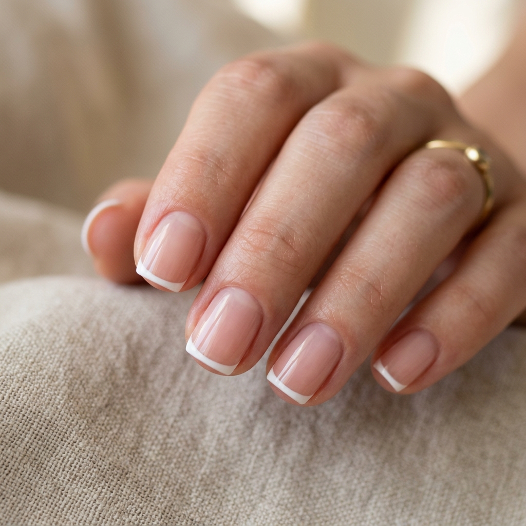 Simple Nails Ideas: 30 Effortless Ways to Elevate Your Everyday Manicure 22 Micro French Tip Simple Nails Idea
