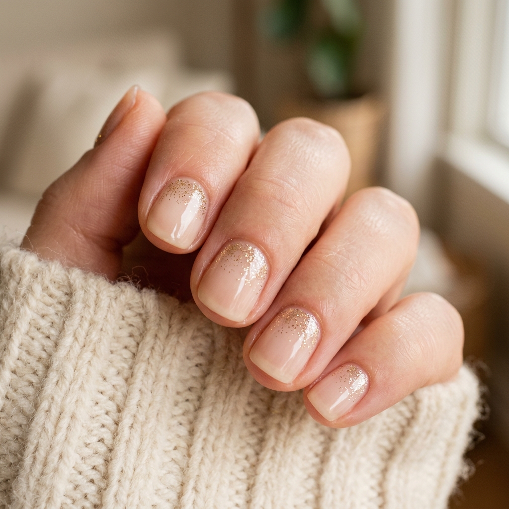 Simple Short Nails Ideas: 30 Creative Looks to Inspire Your Next Manicure 16 Micro Glitter Accent Idea