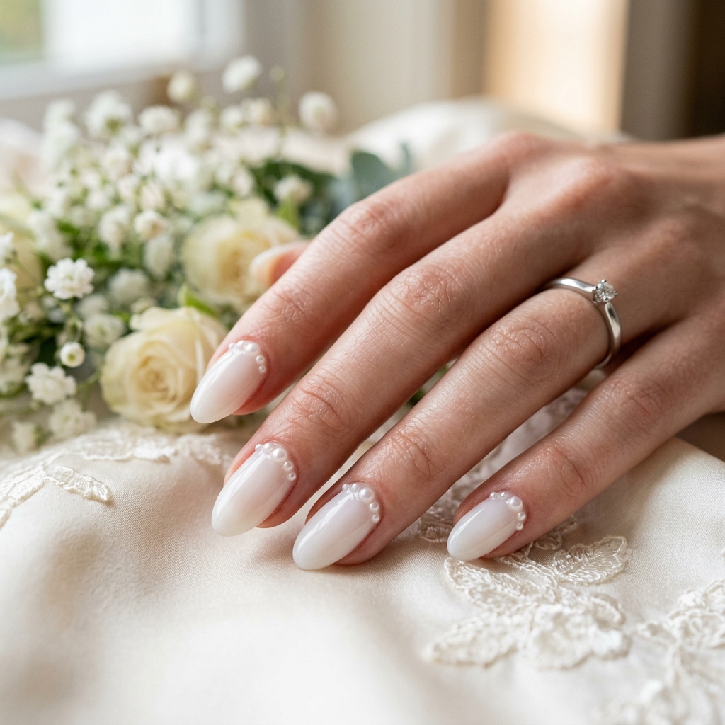 Soap Nails Ideas: 30 Creative Looks to Inspire Your Next Manicure 22 Soap Nails with Pearl Accents Ideas