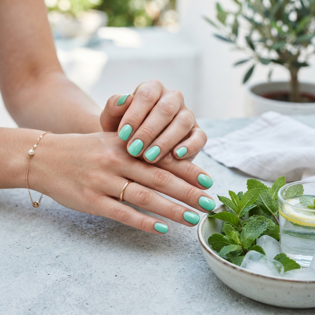 30 short Summer Nails 2025 ideas You'll Want to save Now 25 Mint Green Nail Ideas