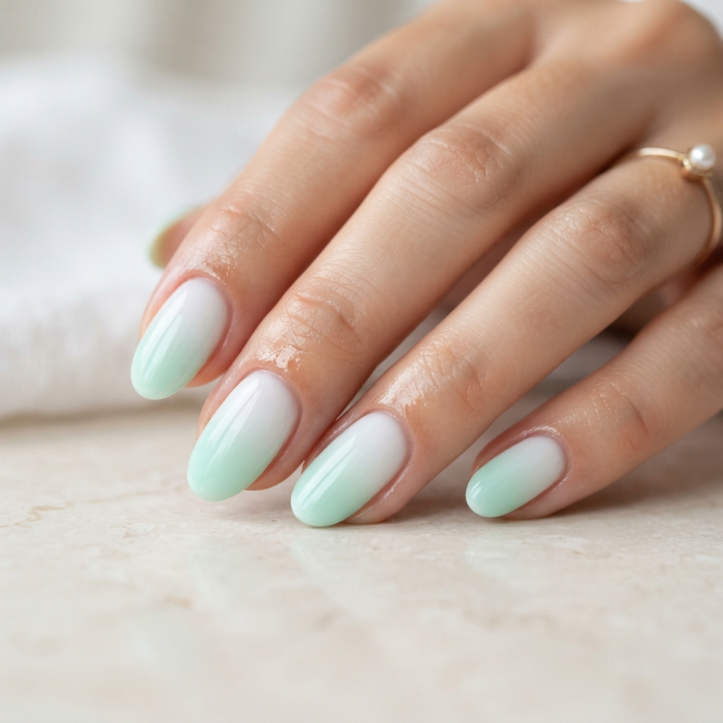 30 Pastel Spring Nails Ideas You'll Want to Pin Now 4 Mint Green Ombre Nail Ideas