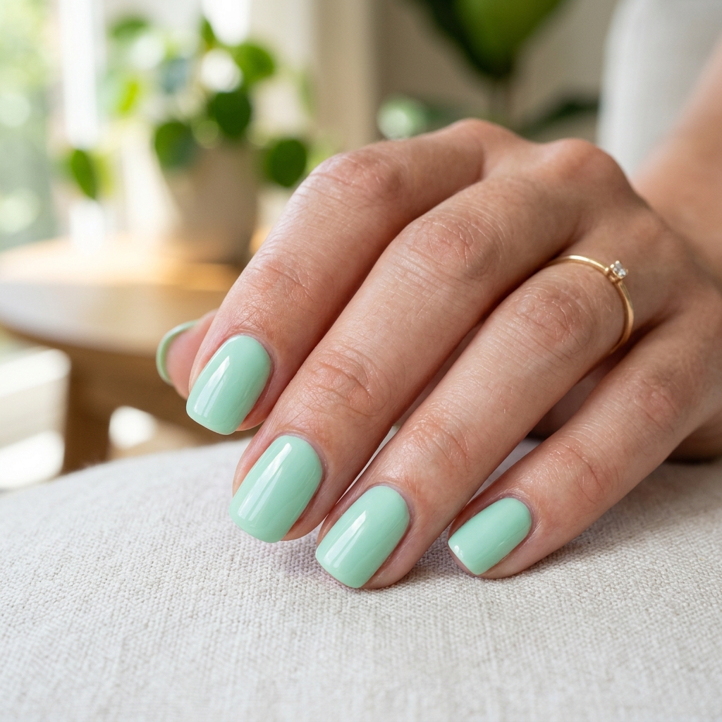 Mint Green Summer Nails Ideas