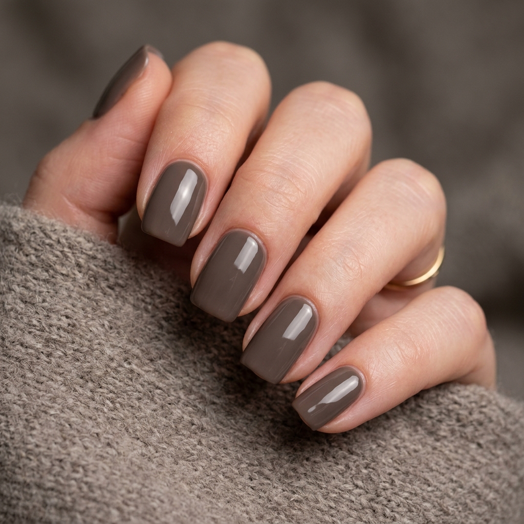30 Brown Summer Nails Ideas You'll Want to Save 19 Mocha Brown Nails Idea