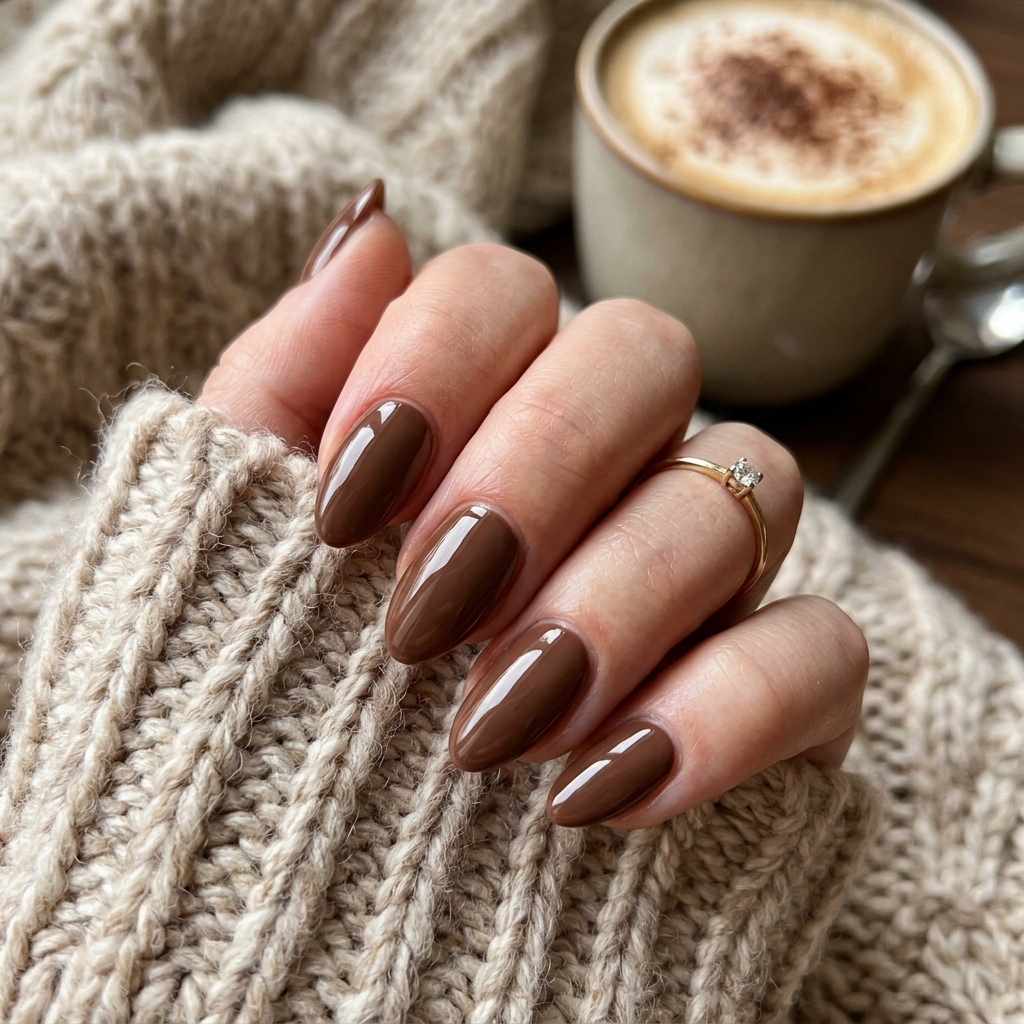 Mocha nails glossy finish 202607121859 1