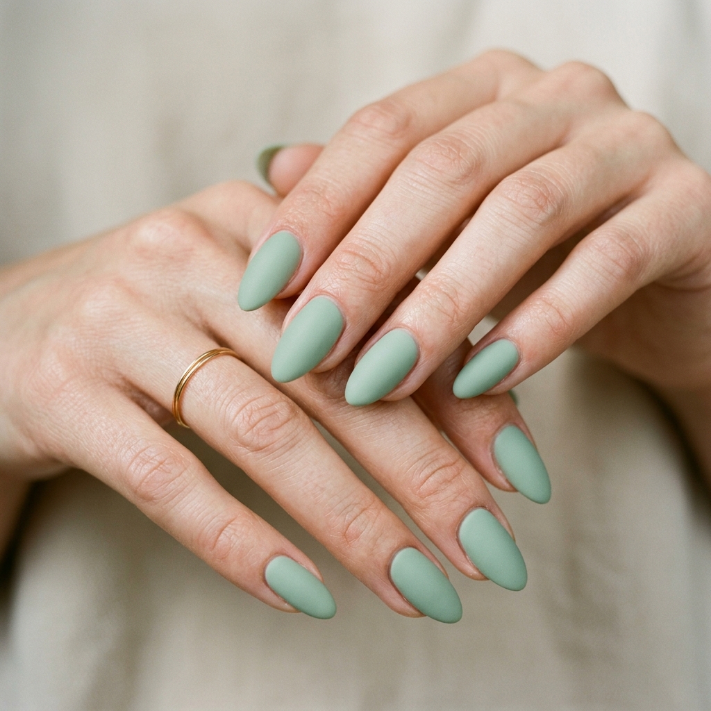 30 Pastel Nails Ideas 20 Muted Pastel Green Idea