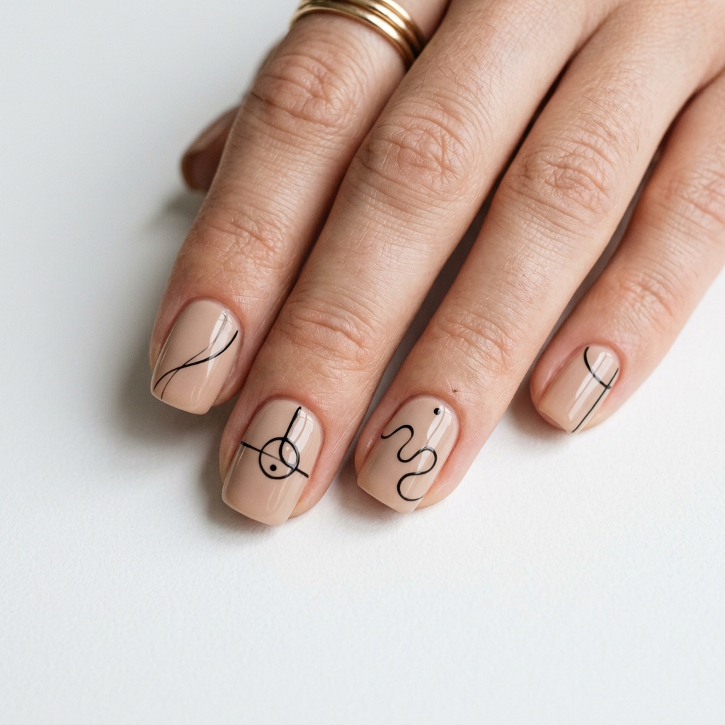Minimalist Line Art Nail Ideas