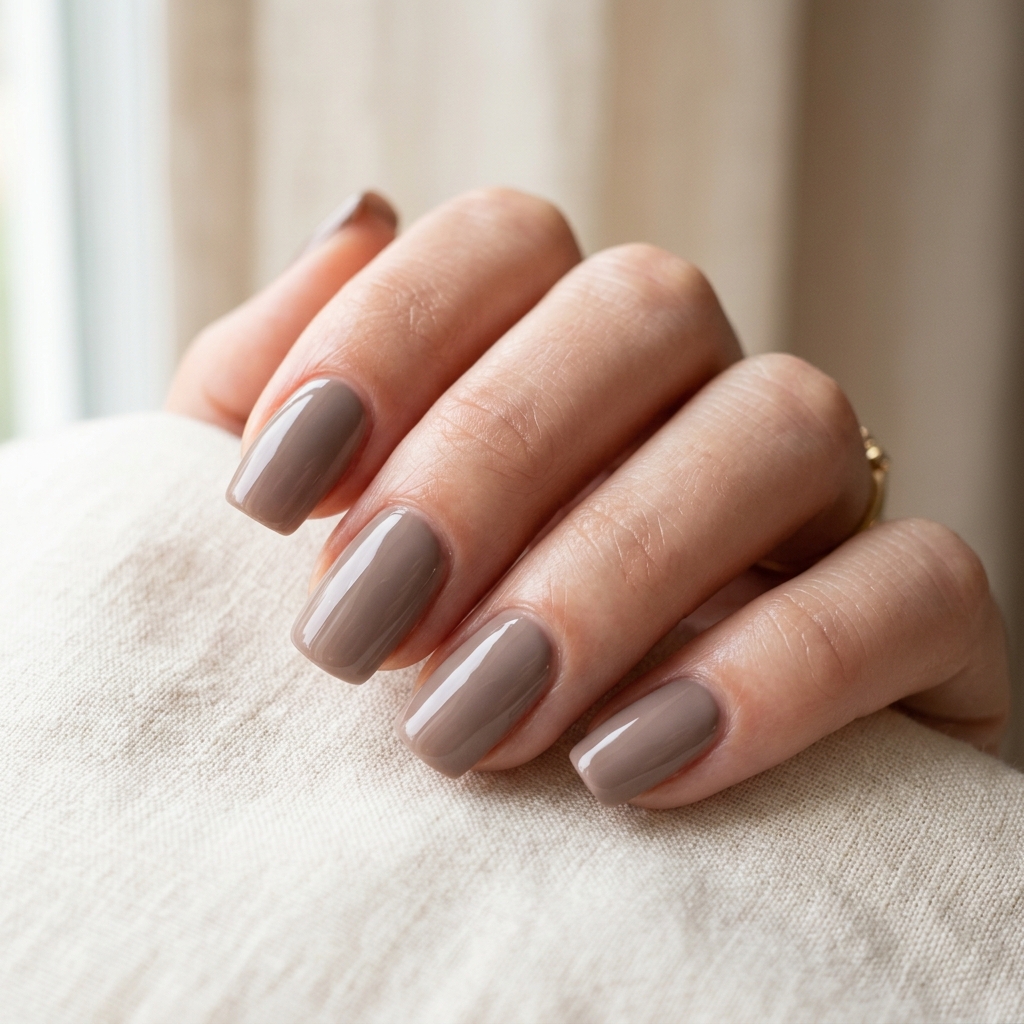 30 November Nails Inspo: Thanksgiving Ready Manicures You'll Love 18 Warm Taupe Nails Ideas