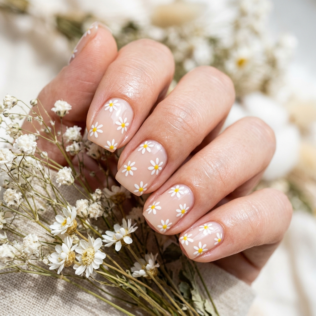 Daisy Nail Art Ideas