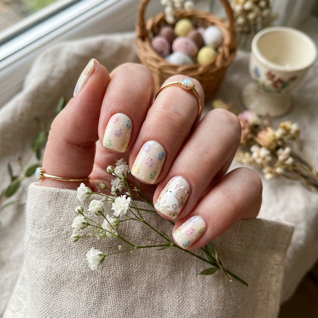 30 April Nails Ideas to Brighten Up Your Spring Look 4 Easter Inspired April Nails Idea