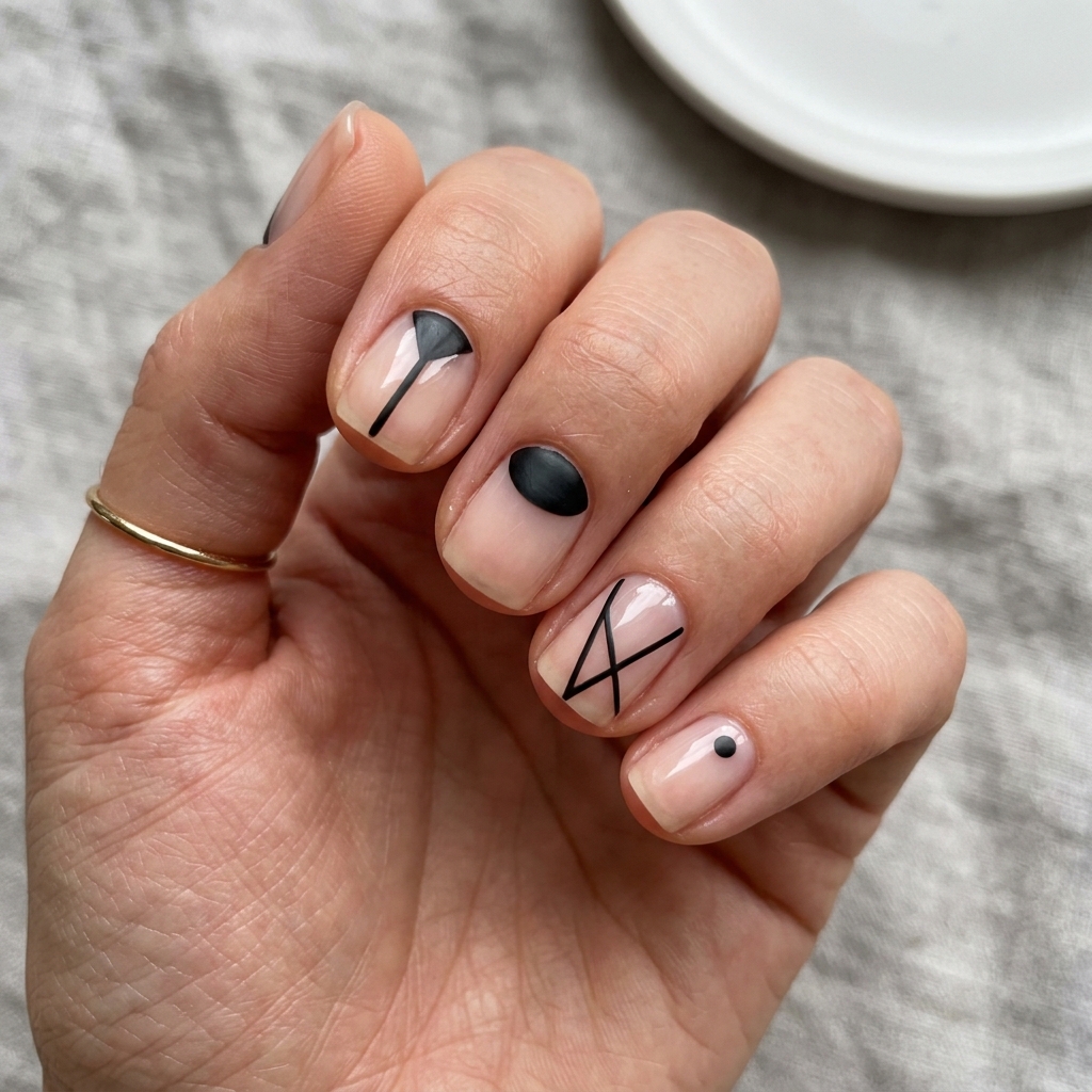 Simple Negative Space Nails Ideas