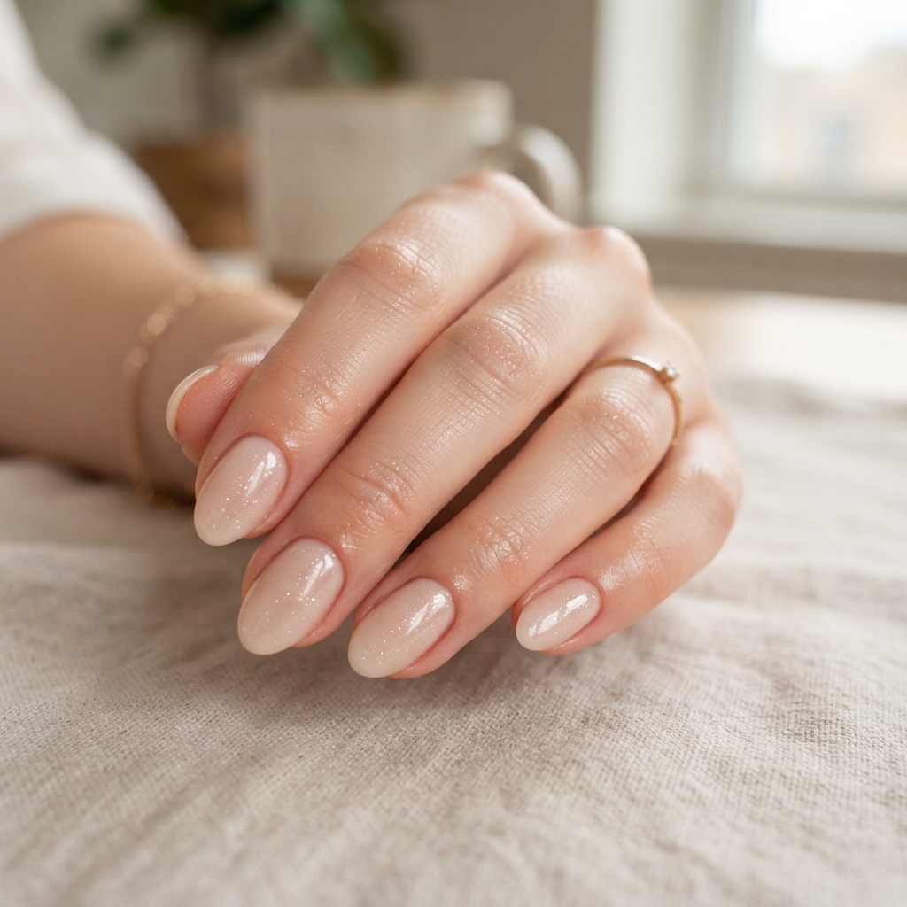 30 Simple Prom Nails Ideas for an Effortlessly Elegant Look 30 Understated Sparkle Ideas