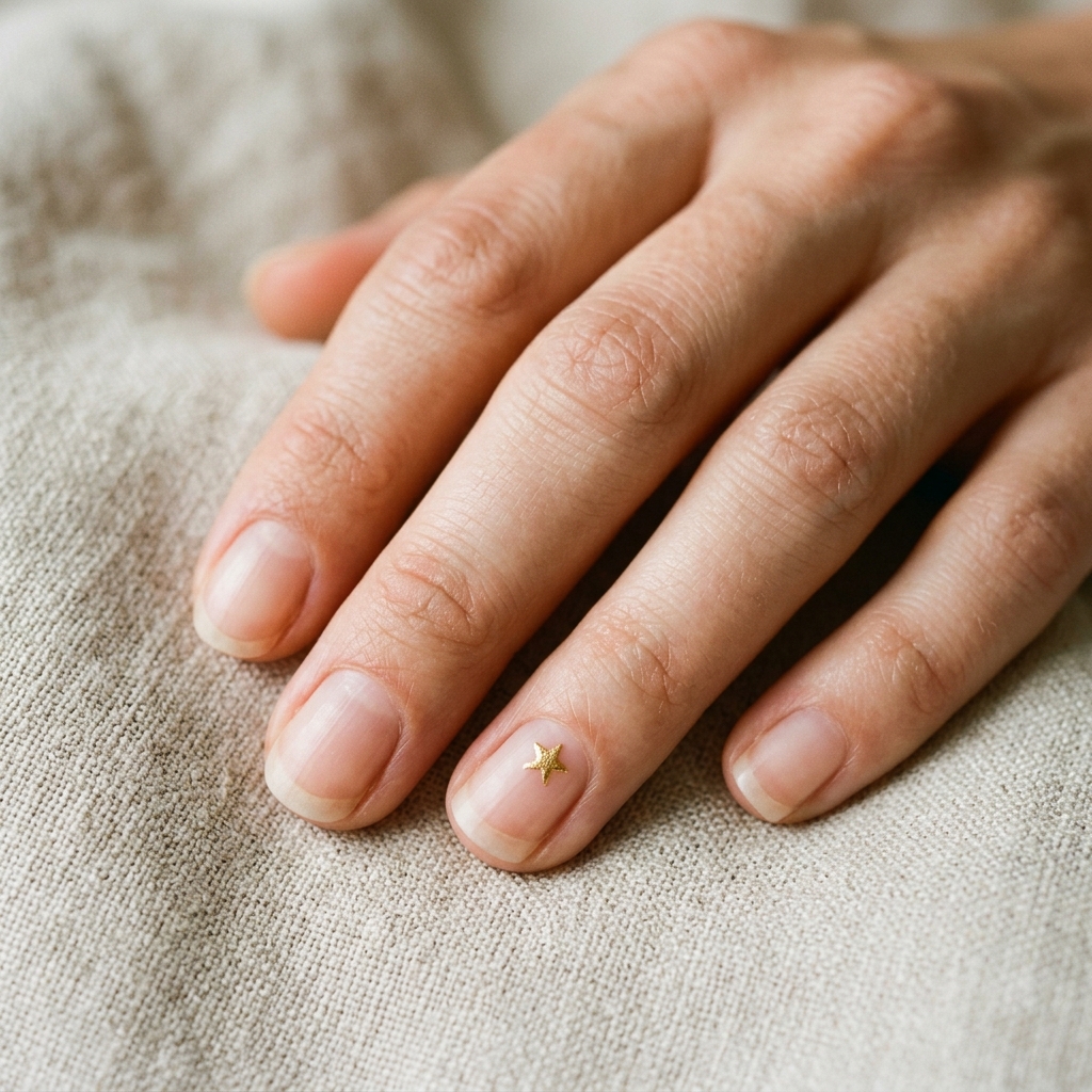 30 Simple Prom Nails Ideas for an Effortlessly Elegant Look 27 Dainty Star Accent Ideas