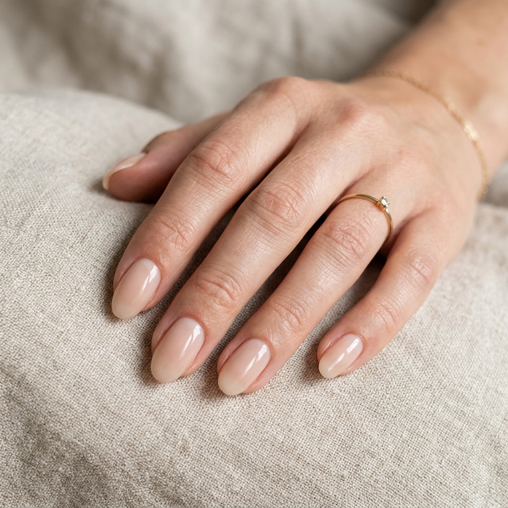Barely There Nude Simple Summer Nails