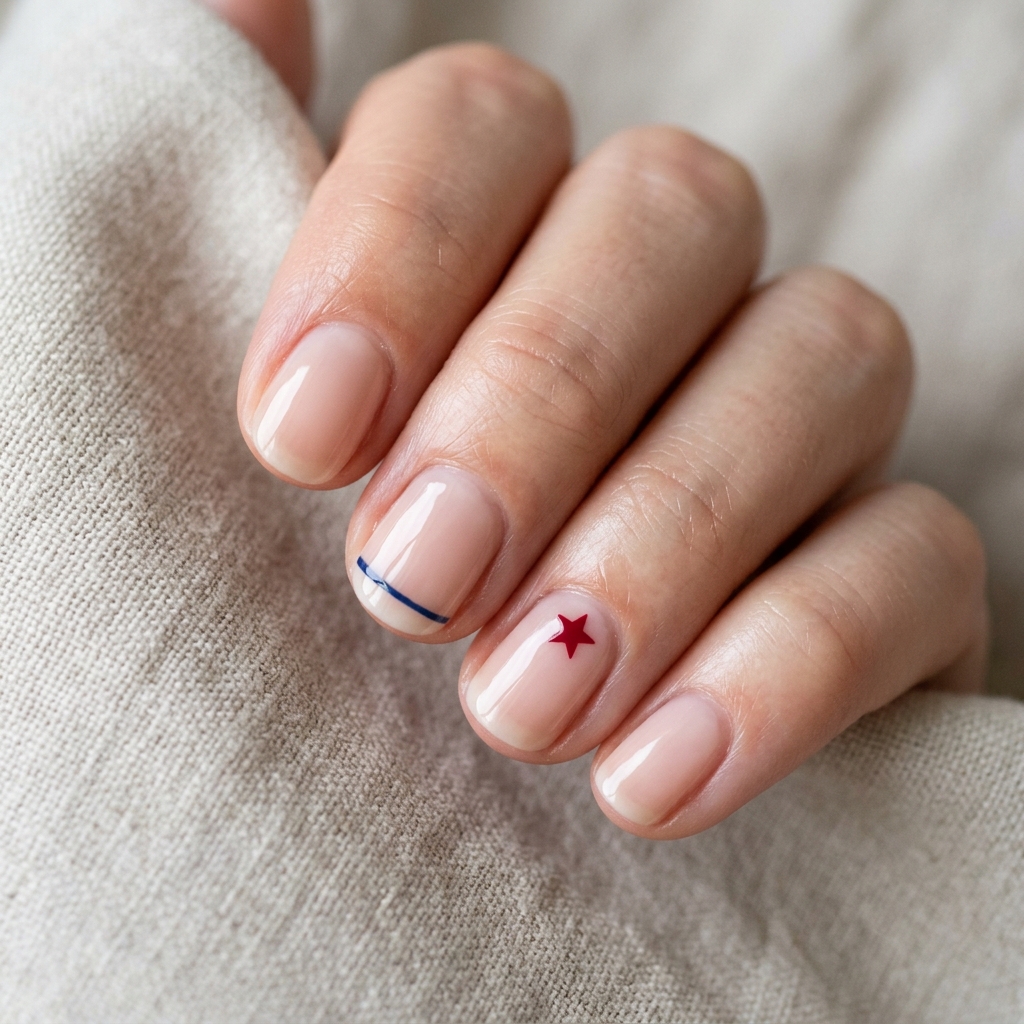 Minimalist Patriotic Nails Ideas
