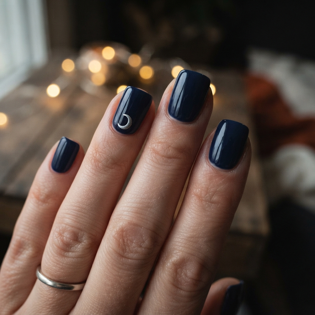 30 Cute Fall Nails Ideas for a Stylish Autumn Look 17 Harvest Moon Cute Fall Nails Ideas