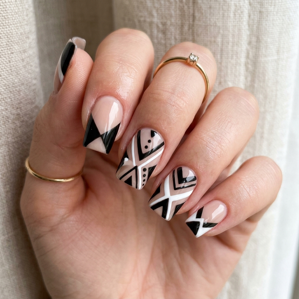 Negative Space Nail Idea
