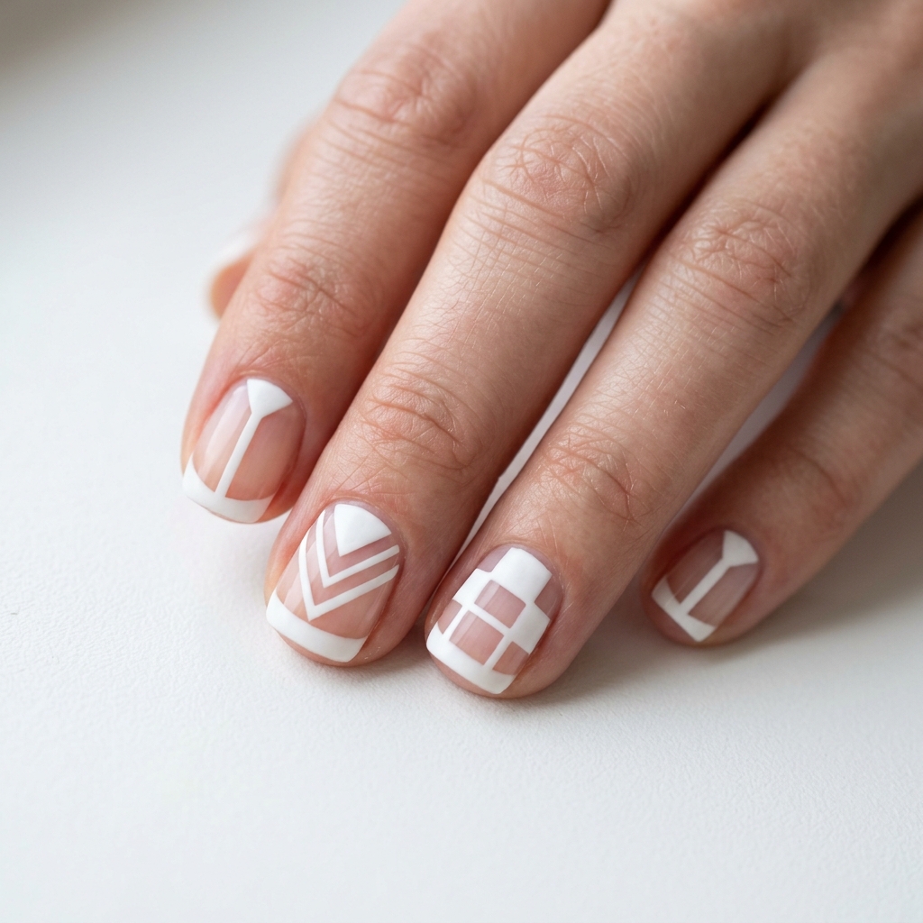 Simple Short Nails Ideas: 30 Creative Looks to Inspire Your Next Manicure 13 Negative Space Nail Idea