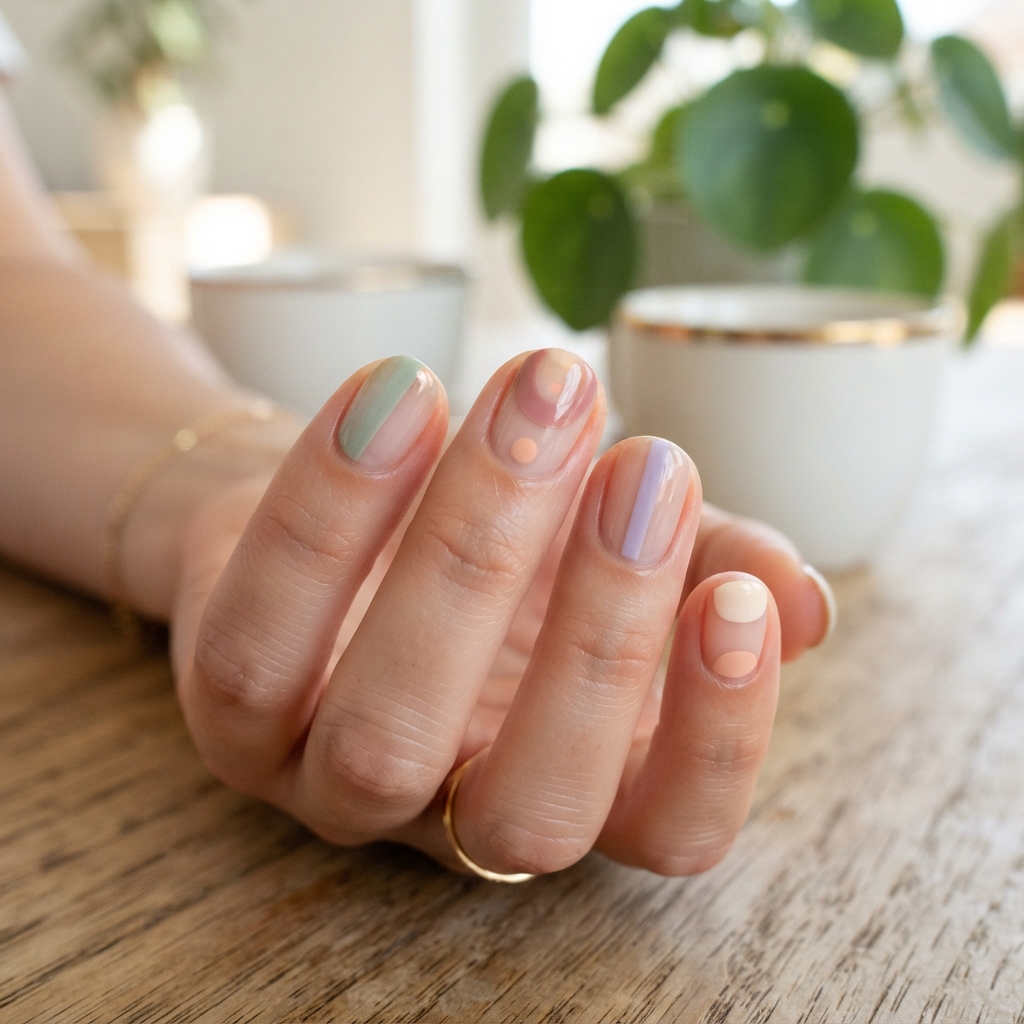 30 short Summer Nails 2025 ideas You'll Want to save Now 19 Negative Space Short Summer Nails 2025 Ideas