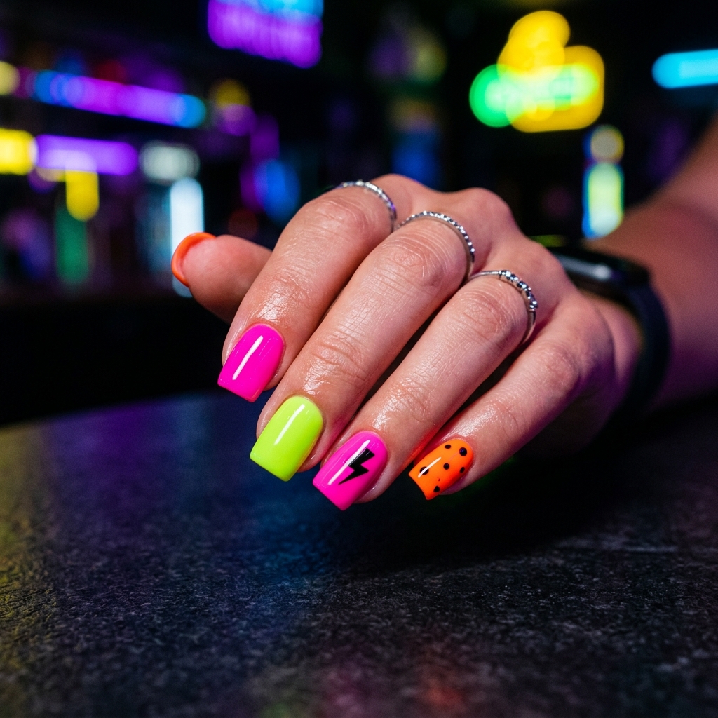 Neon Pop Nail Ideas