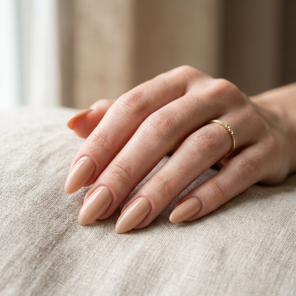 Simple Acrylic Nails Ideas: 30 Creative Looks You'll Love 4 Nude Simple Acrylic Nails Ideas