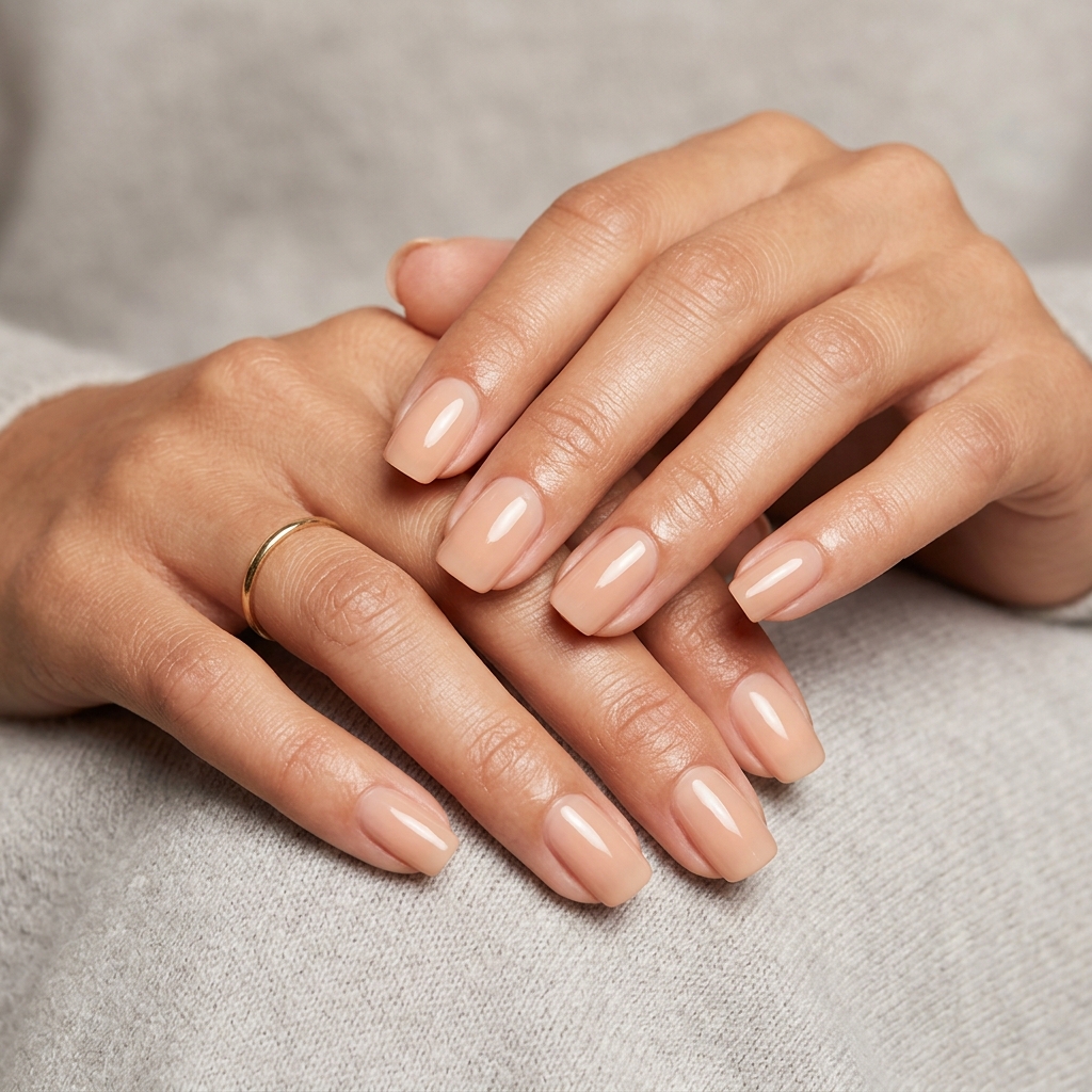 30 Simple Prom Nails Ideas for an Effortlessly Elegant Look 5 Classic Nude Nail Ideas