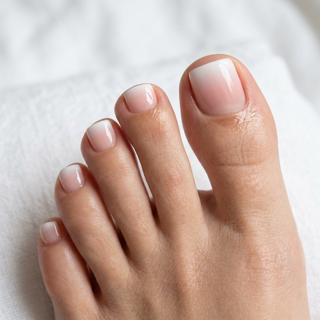 Ombre French Style Pedicure Ideas