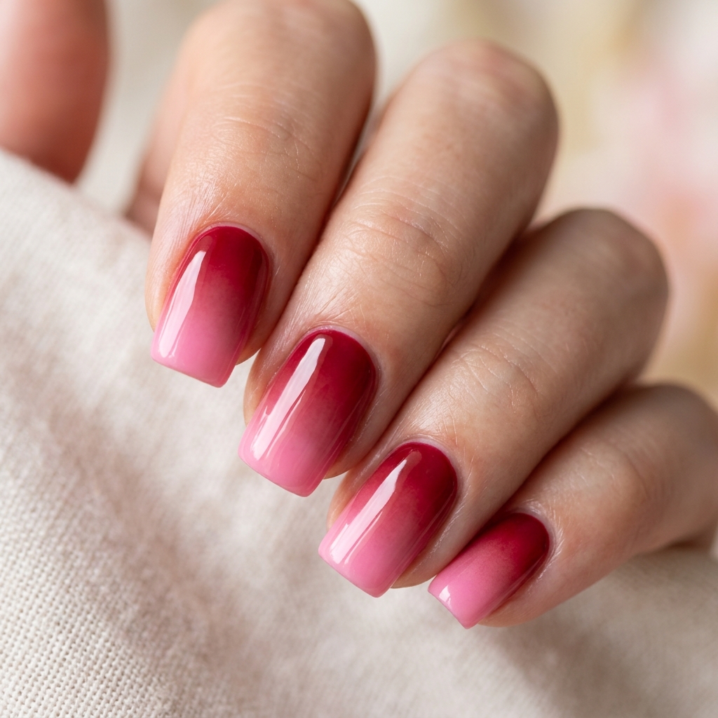 30 Valentines Nails Ideas to Fall in Love With 17 Ombre Red Nail Ideas