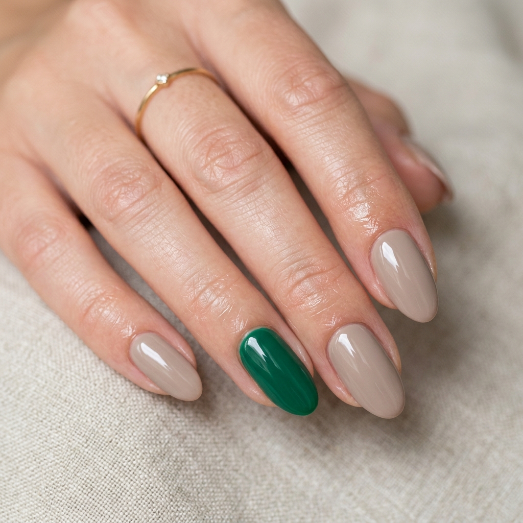 One Color Accent Nail Ideas