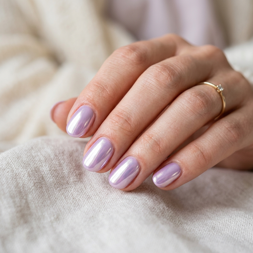 30 Pastel Nails Ideas 21 Pastel Nails With Chrome Finish Idea