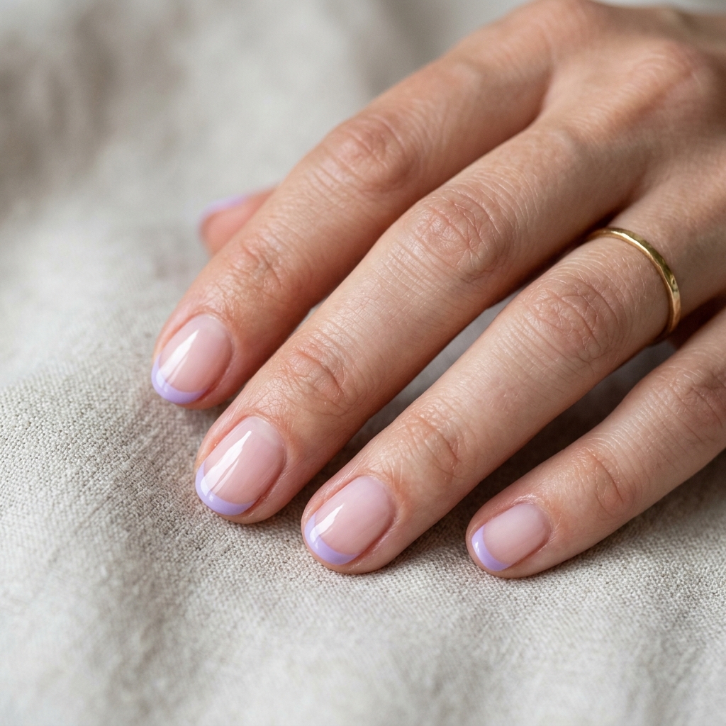 30 Purple French Tip Nails Ideas You'll Want to Save Now 9 Pastel Purple French Tip Nails Ideas