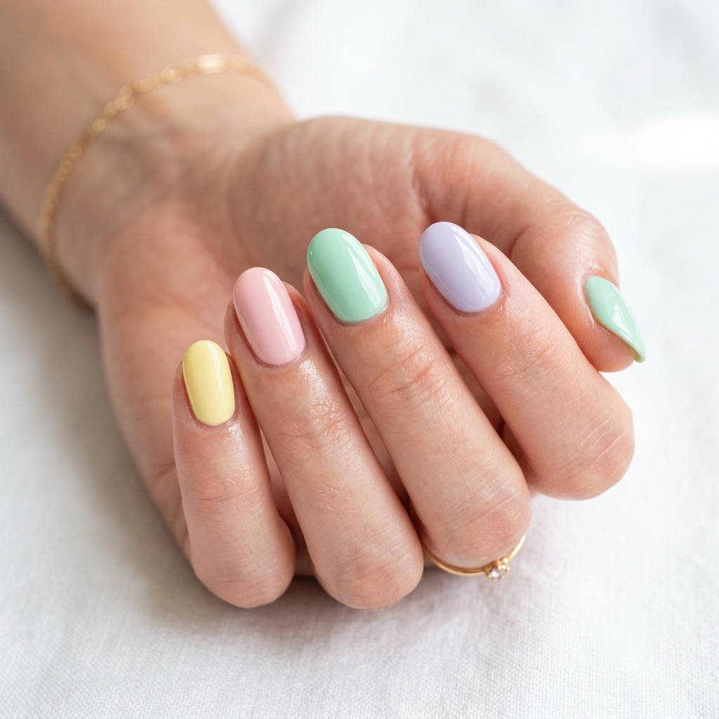 Pastel Simple Summer Nail Designs Ideas