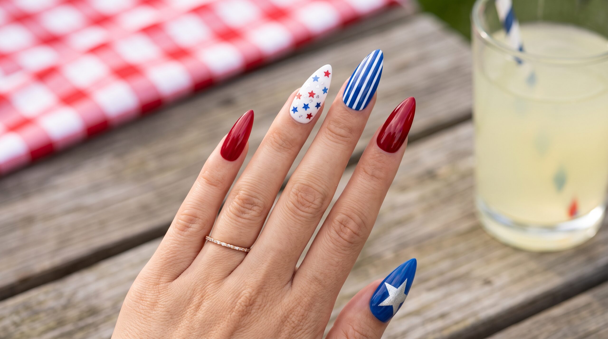 4th of july nails