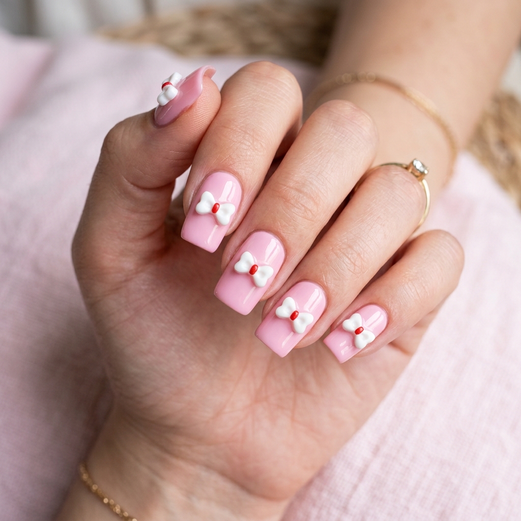 30 Hello Kitty Nails Ideas for Adorable Nail Designs 2 Pink Hello Kitty Nails Ideas
