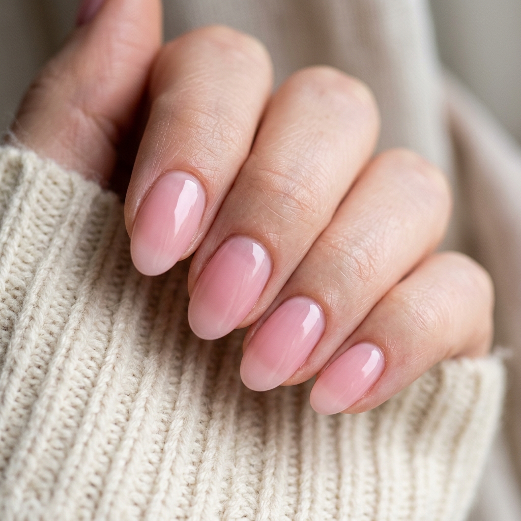 30 Light Pink Jelly Nails Ideas You'll Want to Save Now 13 Pink Jelly Oval Nail Ideas
