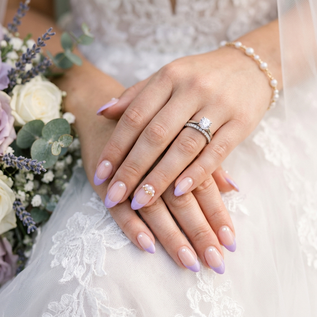 30 Purple French Tip Nails Ideas You'll Want to Save Now 30 Purple French Tip Wedding Nails Ideas