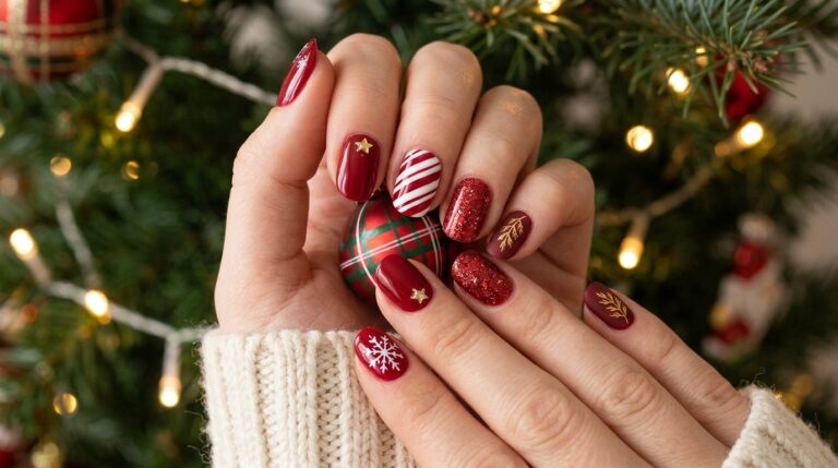 Red Christmas Nails