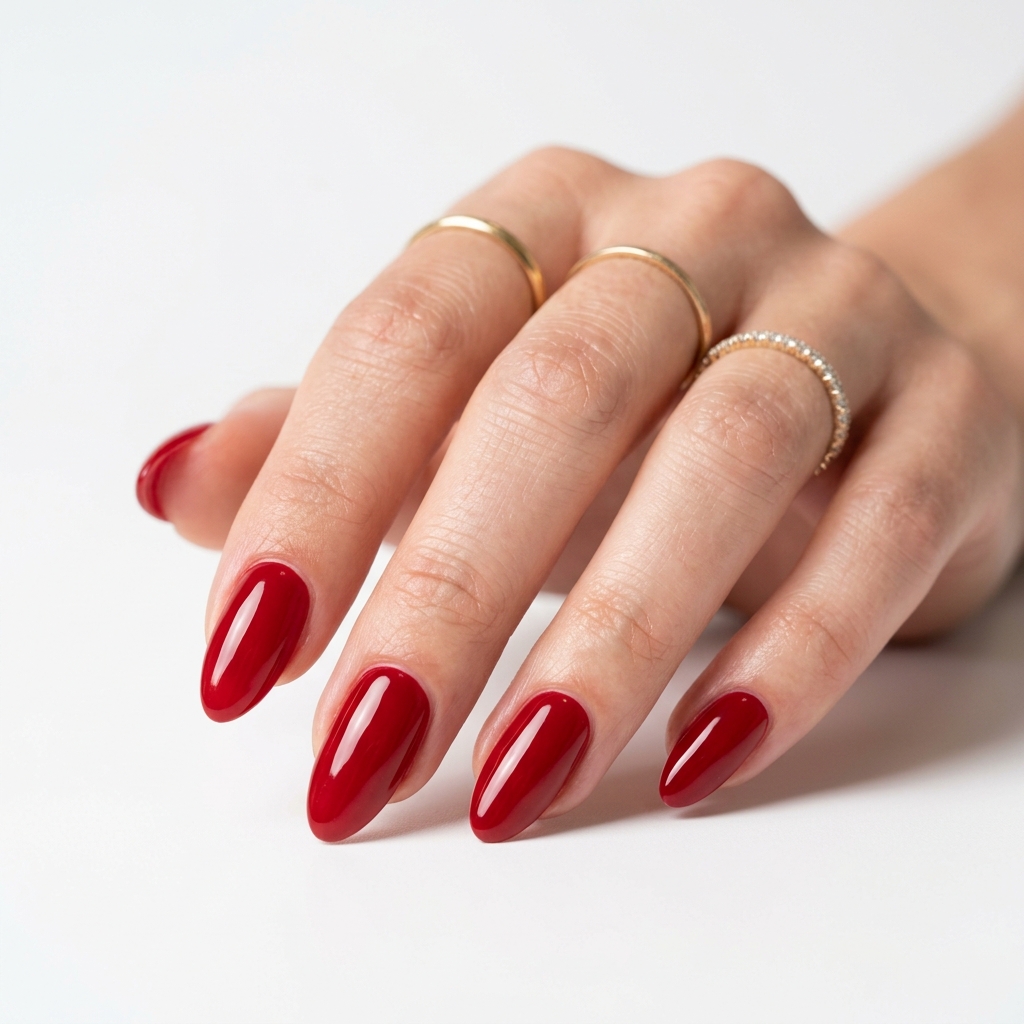 Classic Red Christmas Nails Ideas