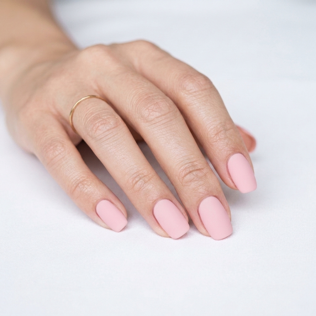 Matte Light Pink Nails Ideas